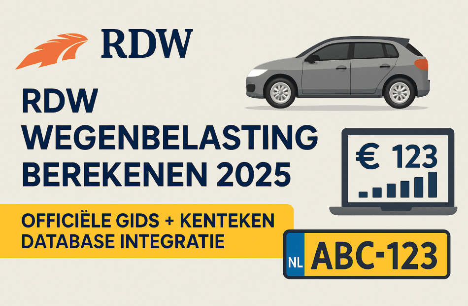 RDW Wegenbelasting Berekenen 2025
